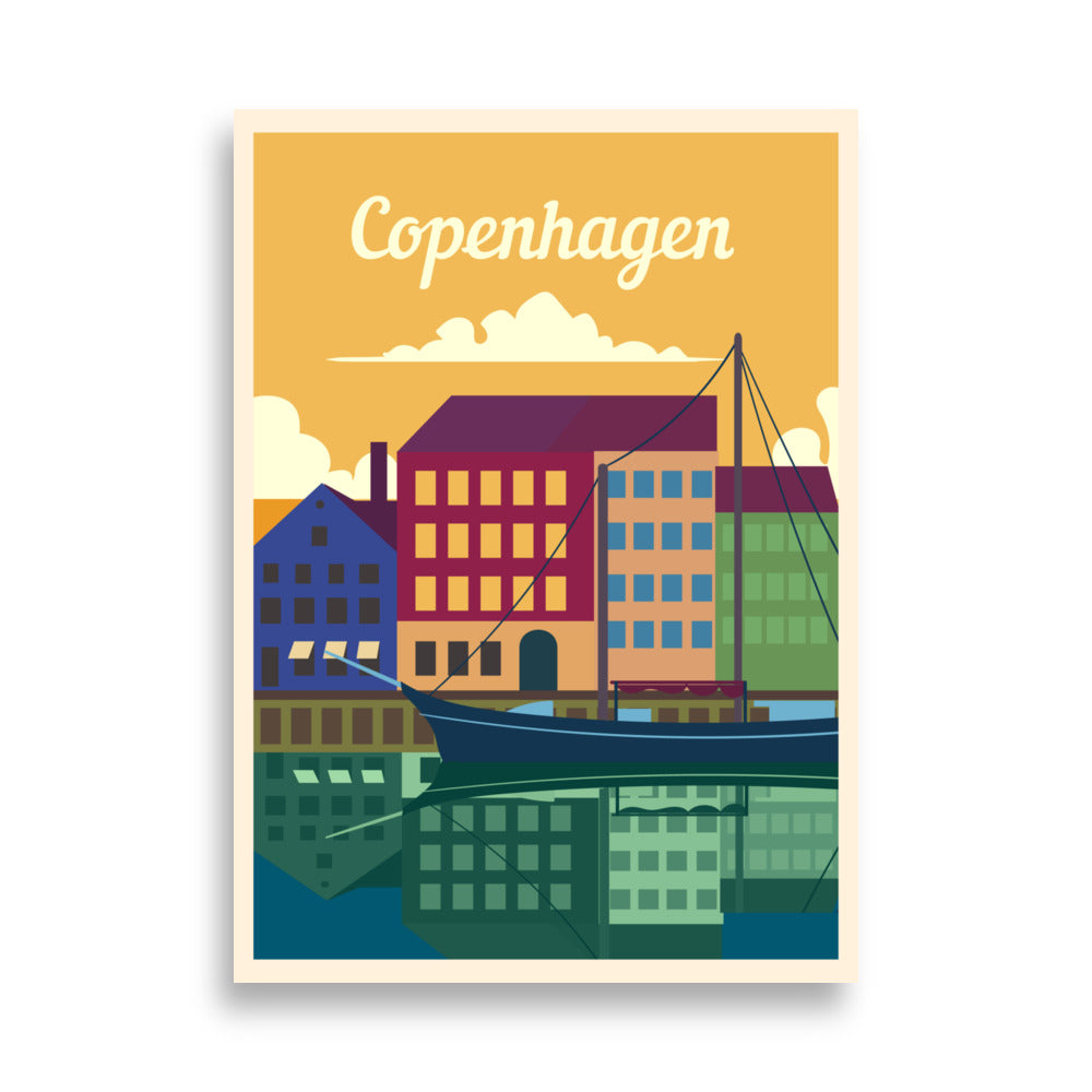 Copenhagen Plakat 50x70 cm