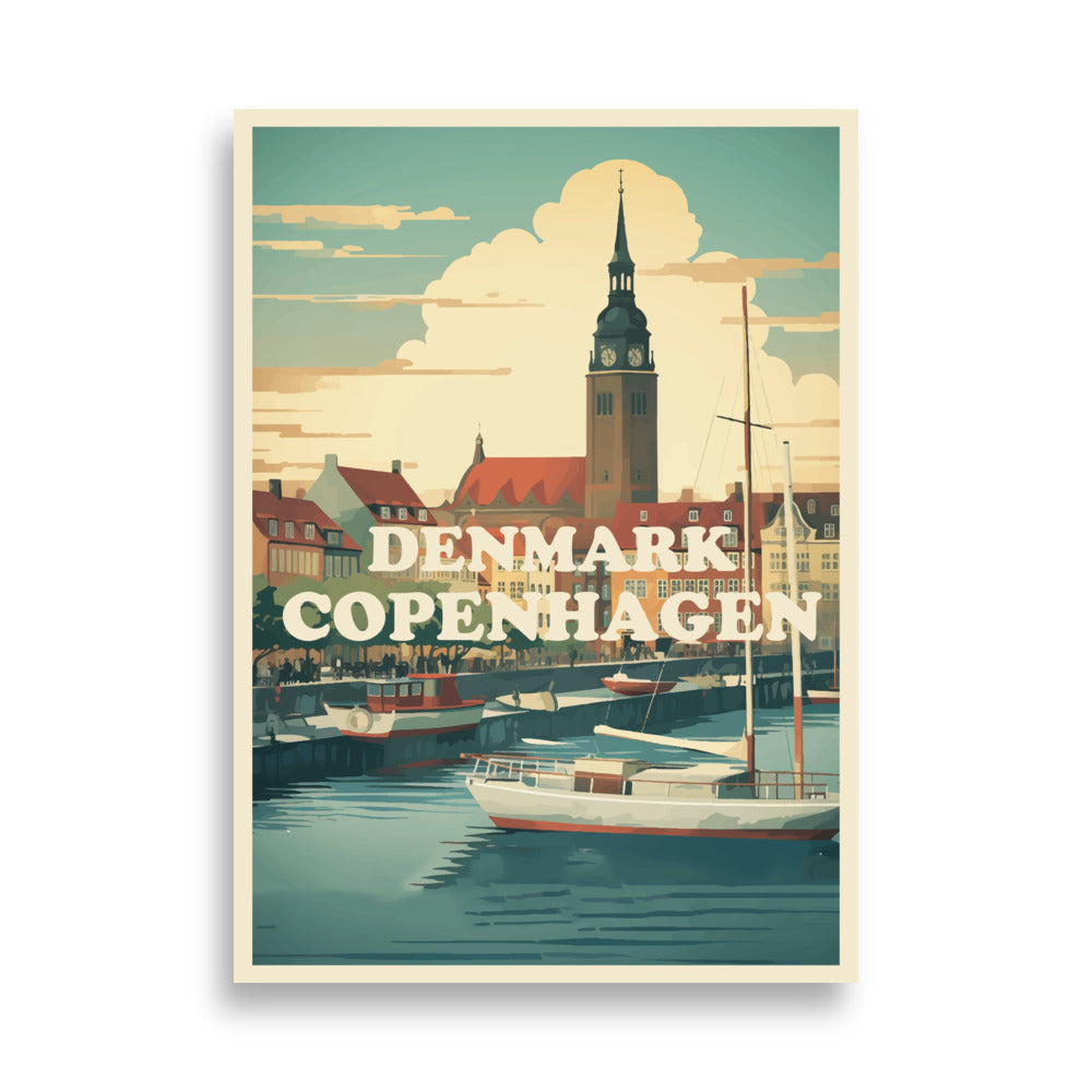 Denmark Copenhagen Plakat 50x70 cm